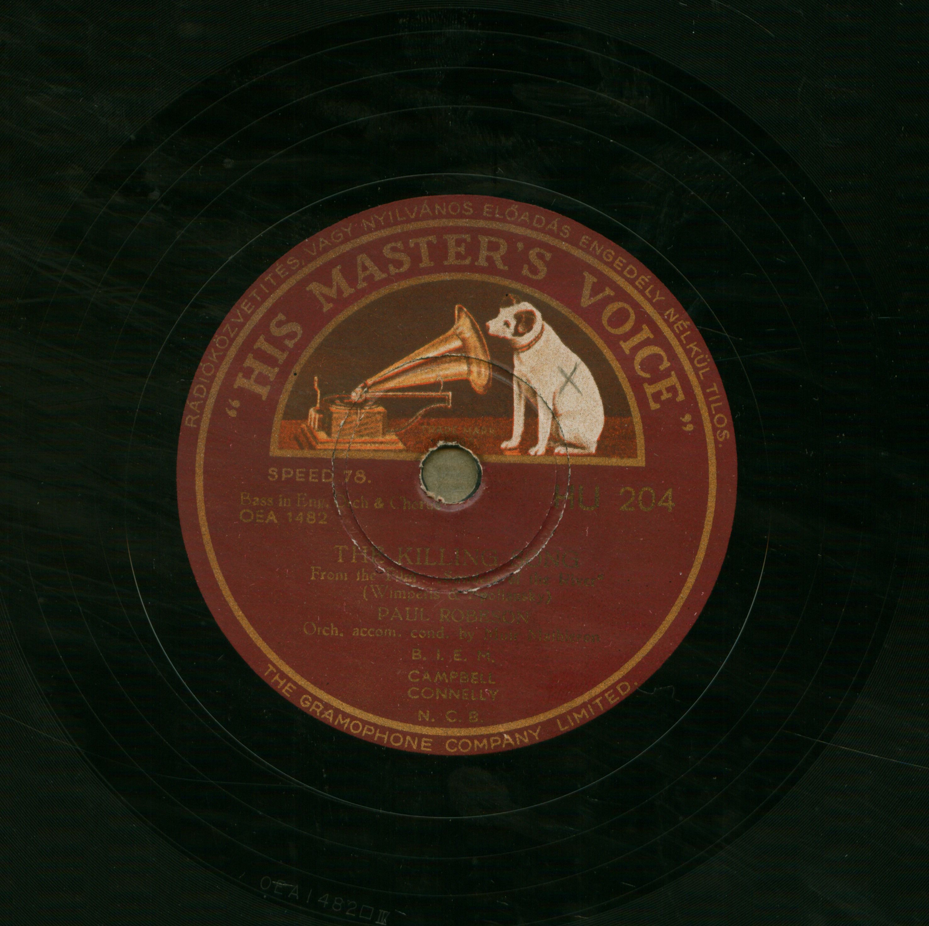 The killing song From the film: "Sanders of the river"